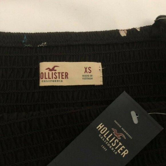 NWT Hollister Womens High Neck Floral Romper Size XS Black - Picture 6 of 6